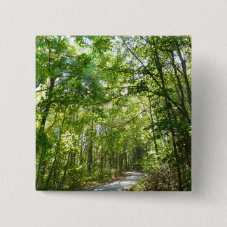 Sunlight on Wooded Path at Centennial Park Pinback Button