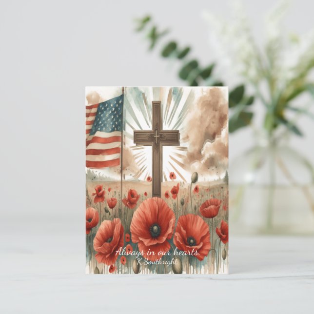 Sunlight Over Fallen Valor  Holiday Postcard (Standing Front)