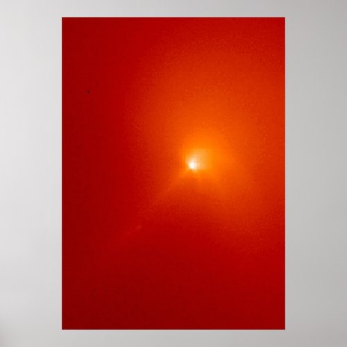 Sunlight Scattered By Dust in Coma of Comet Hyakut Poster