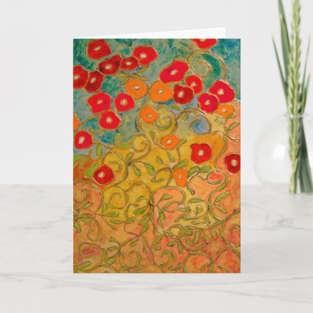 sunlight splendor (painting) note card (Front)