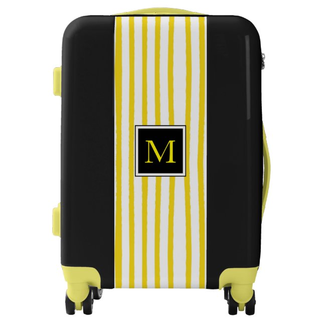 Sunlight Stripes ⎥Monogram Carry On Luggage (Front)