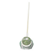 Sunlight Through Rainforest Canopy Tropical Green Cake Pops (Front)