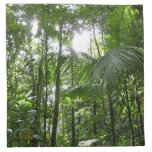 Sunlight Through Rainforest Canopy Tropical Green Cloth Napkin