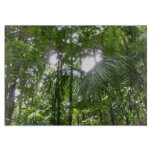 Sunlight Through Rainforest Canopy Tropical Green Cutting Board