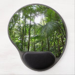 Sunlight Through Rainforest Canopy Tropical Green Gel Mouse Pad