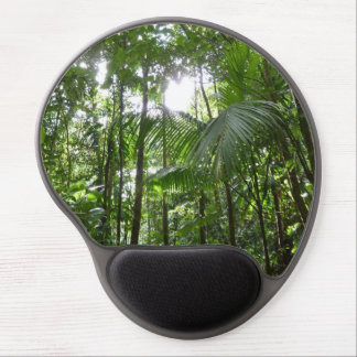 Sunlight Through Rainforest Canopy Tropical Green Gel Mouse Pad