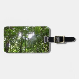 Sunlight Through Rainforest Canopy Tropical Green Luggage Tag