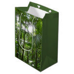 Sunlight Through Rainforest Canopy Tropical Green Medium Gift Bag