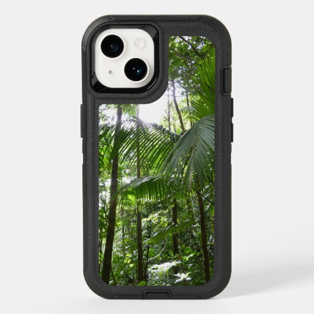 Sunlight Through Rainforest Canopy Tropical Green Otterbox iPhone Case (Back)
