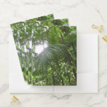 Sunlight Through Rainforest Canopy Tropical Green Pocket Folder
