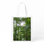 Sunlight Through Rainforest Canopy Tropical Green Reusable Grocery Bag