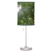 Sunlight Through Rainforest Canopy Tropical Green Table Lamp (Right)
