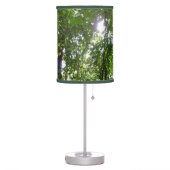 Sunlight Through Rainforest Canopy Tropical Green Table Lamp (Left)