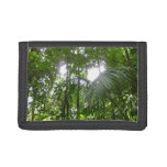Sunlight Through Rainforest Canopy Tropical Green Trifold Wallet