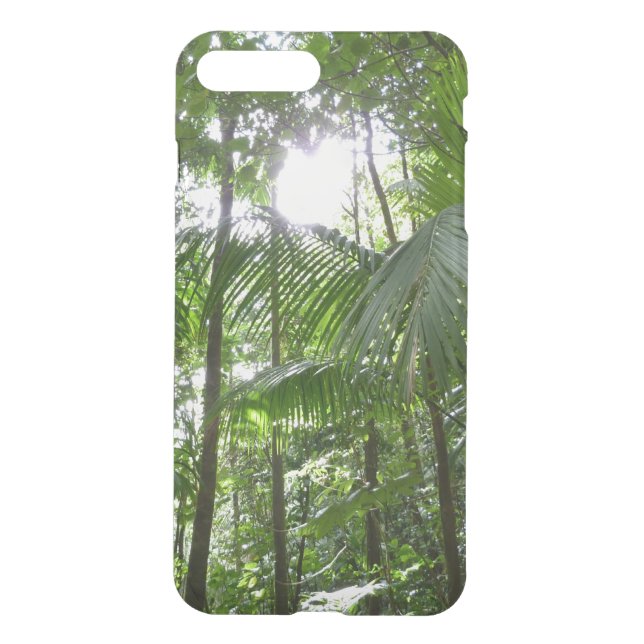 Sunlight Through Rainforest Canopy Tropical Green Uncommon iPhone Case (Back)