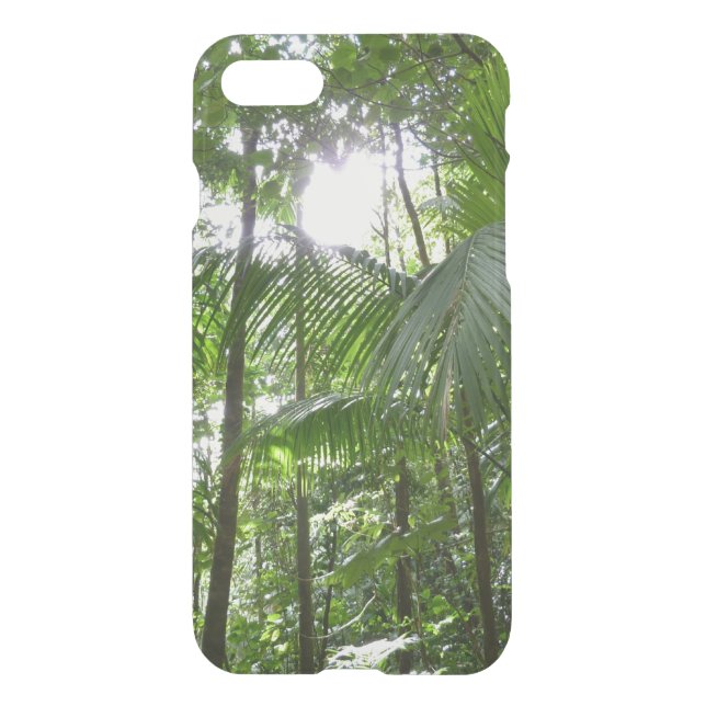 Sunlight Through Rainforest Canopy Tropical Green Uncommon iPhone Case (Back)