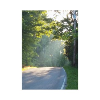 Sunlight through the trees on a canvas print. Place it in your office or in your living room, a great way to remind yourself of the beauty in nature and everything that you're thankful for! #pray #inspiration #thoughtfortheday