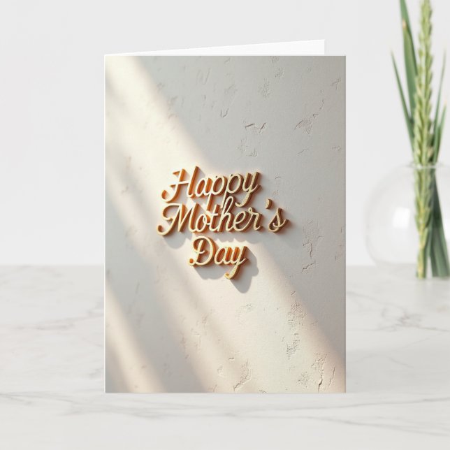 Sunlit Affection Mothers Day Card (Front)