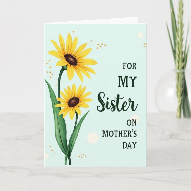 Sunlit Bloom Mothers Day Card (Front)