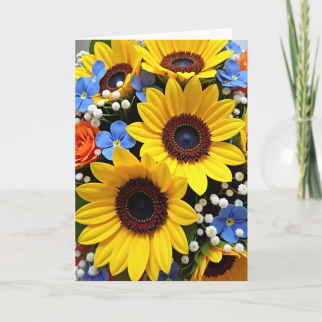 Sunlit Bloom Mothers Love Card (Front)