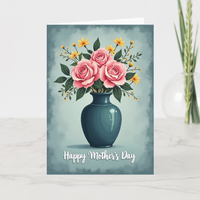 Sunlit Blooms Loving Mothers Day Card (Front)