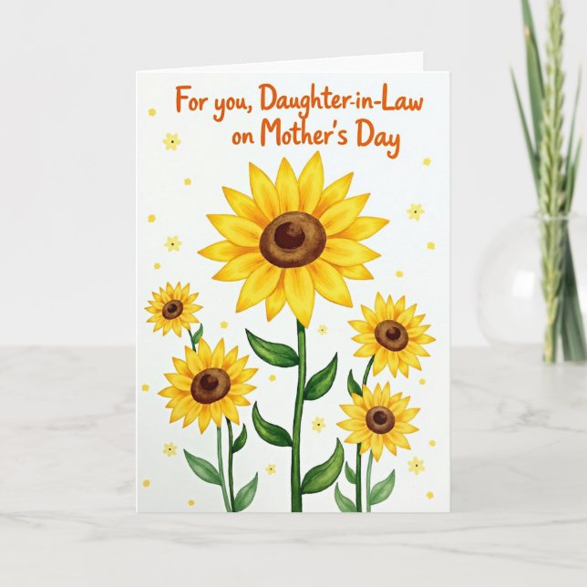 Sunlit Blossoms Mothers Day Card (Front)