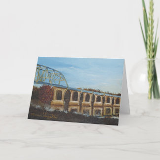 Sunlit Bridge Greeting Card