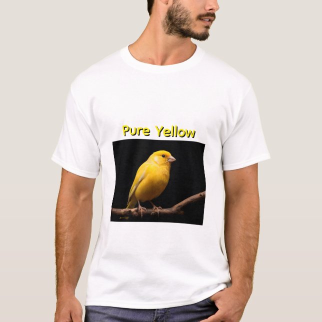 Sunlit Canary on Branch T-Shirt (Front)