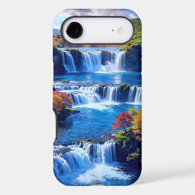 Sunlit Cascade Valley 001 Case-Mate iPhone Case (Back)
