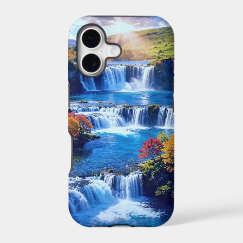 Sunlit Cascade Valley 001 iPhone 17 Case