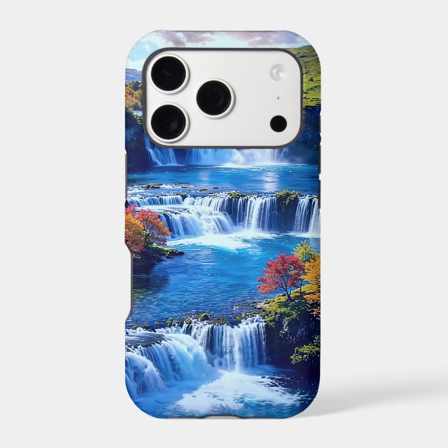 Sunlit Cascade Valley 001 Case-Mate iPhone Case (Back)