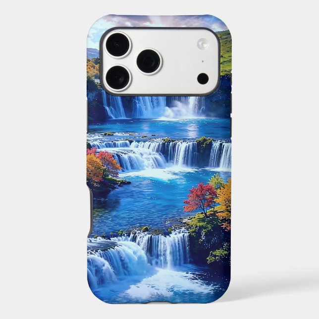 Sunlit Cascade Valley 001 Case-Mate iPhone Case (Back)