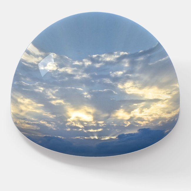 Sunlit Clouded Sky Photograph