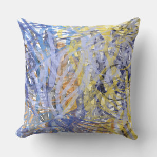 Sunlit Coral Reef Throw Pillow