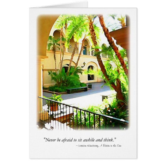 Sunlit Courtyard Cards (Front)