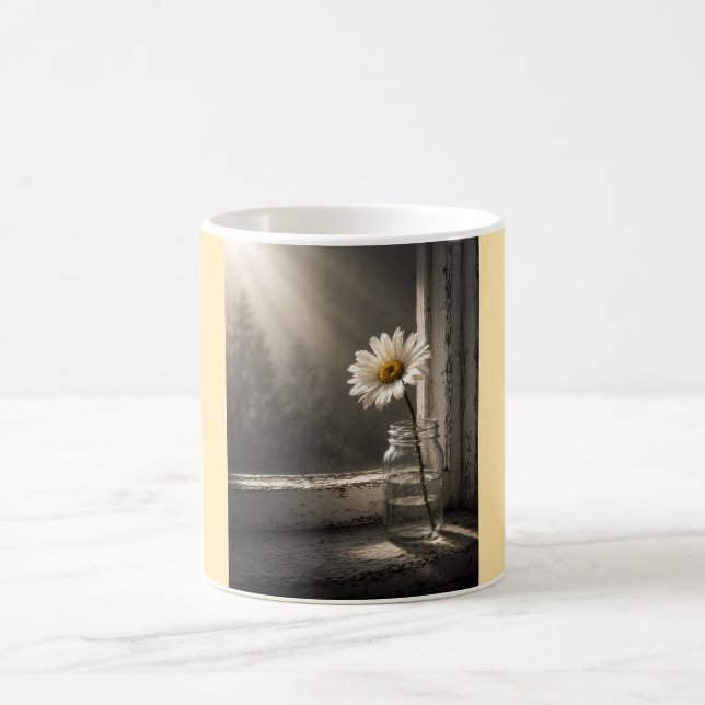 Sunlit Daisy in Jar Mug (Center)