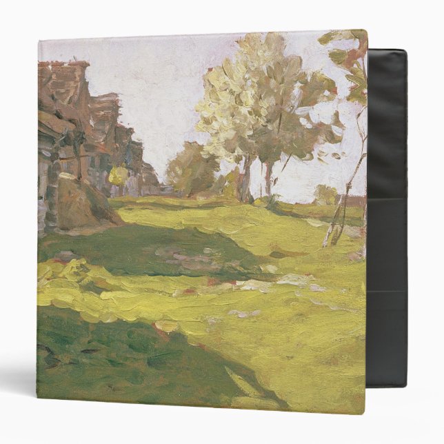 Sunlit Day. A Small Village, 1898 Binder (Front/Inside)