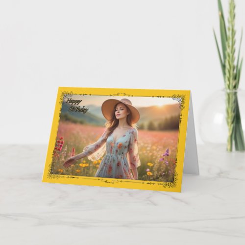 Sunlit Dreams Womans Birthday Card