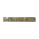 Sunlit Fall Forest Autumn Landscape Wrap Around Label