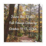 Sunlit Fall Trail in Laurel Hill Save the Date