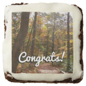 Sunlit Fall Trail in Laurel Hill State Park Chocolate Brownie (Front)