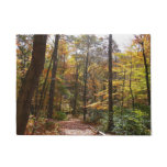 Sunlit Fall Trail in Laurel Hill State Park Doormat