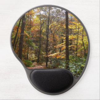 Sunlit Fall Trail in Laurel Hill State Park Gel Mouse Pad