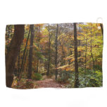 Sunlit Fall Trail in Laurel Hill State Park Golf Towel
