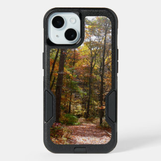 Sunlit Fall Trail in Laurel Hill State Park iPhone 15 Case