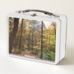 Sunlit Fall Trail in Laurel Hill State Park Metal Lunch Box