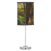 Sunlit Fall Trail in Laurel Hill State Park Table Lamp (Back)