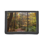 Sunlit Fall Trail in Laurel Hill State Park Trifold Wallet