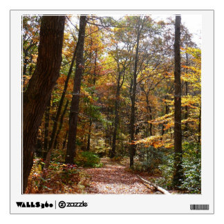 Sunlit Fall Trail in Laurel Hill State Park Wall Decal