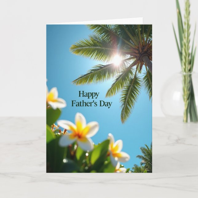 Sunlit Fathers Day Floral Card (Front)